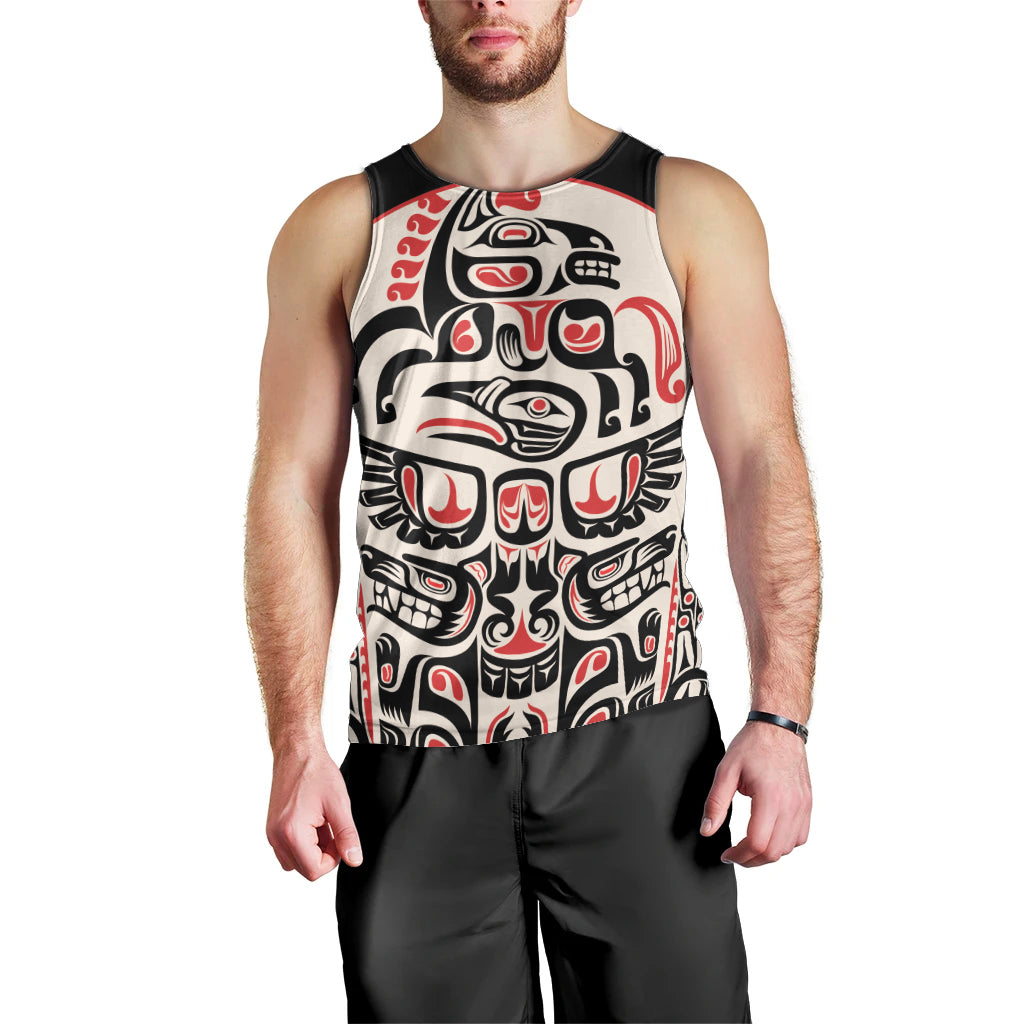 Personalized Canada Indigenous Haida Art Men Tank Top - Wonder Print Shop