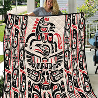 Personalized Canada Indigenous Haida Art Quilt - Wonder Print Shop