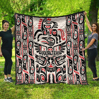 Personalized Canada Indigenous Haida Art Quilt - Wonder Print Shop