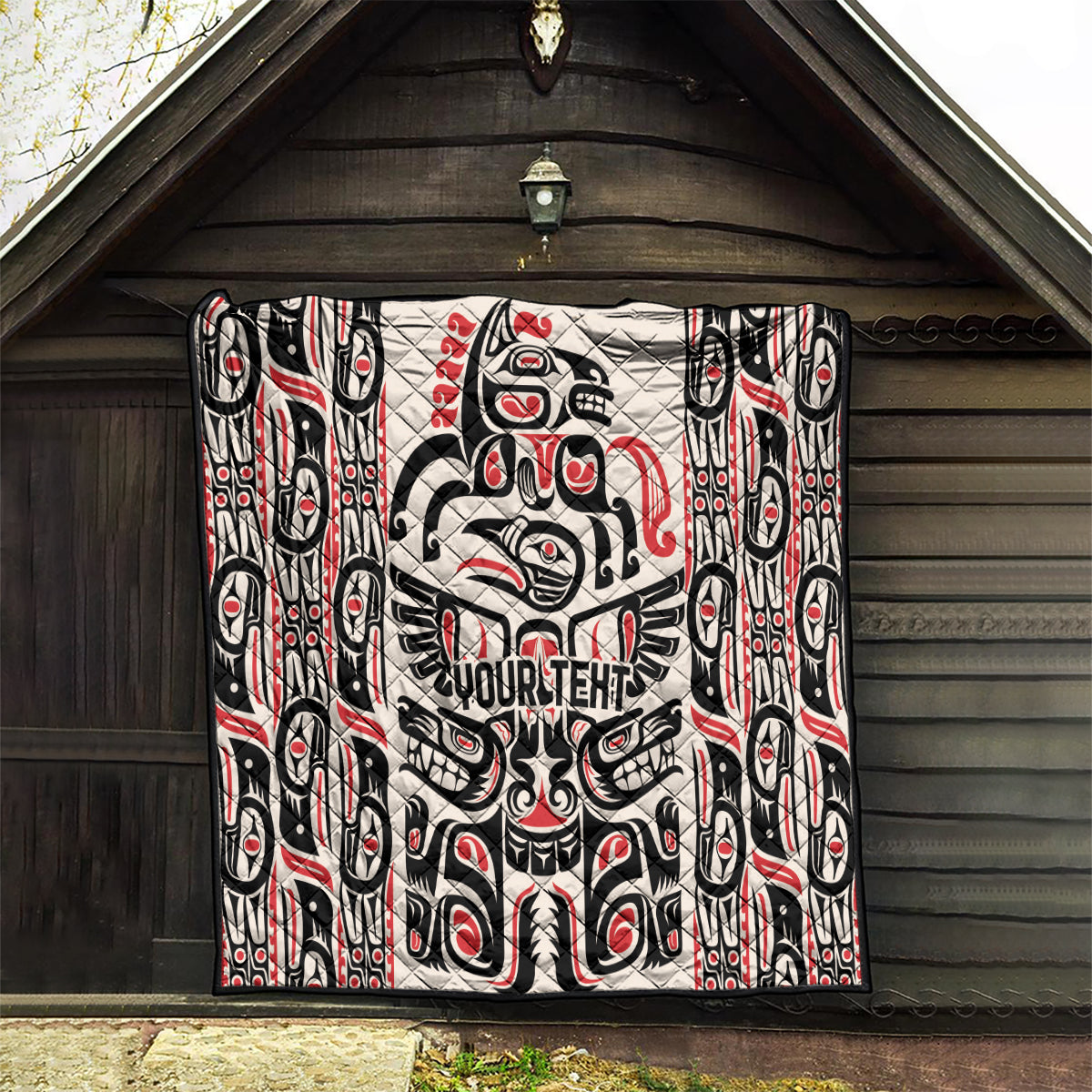 Personalized Canada Indigenous Haida Art Quilt - Wonder Print Shop