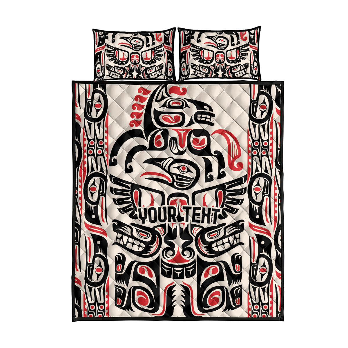 Personalized Canada Indigenous Haida Art Quilt Bed Set - Wonder Print Shop