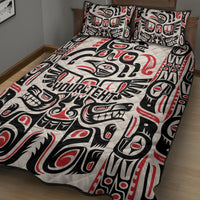Personalized Canada Indigenous Haida Art Quilt Bed Set - Wonder Print Shop
