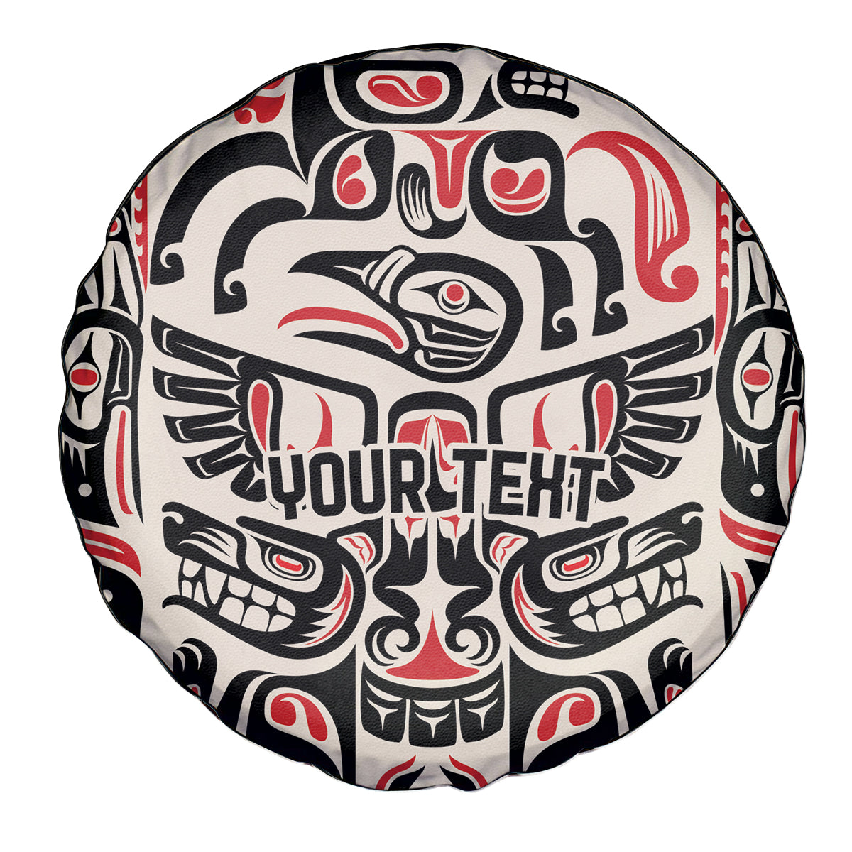 Personalized Canada Indigenous Haida Art Spare Tire Cover - Wonder Print Shop