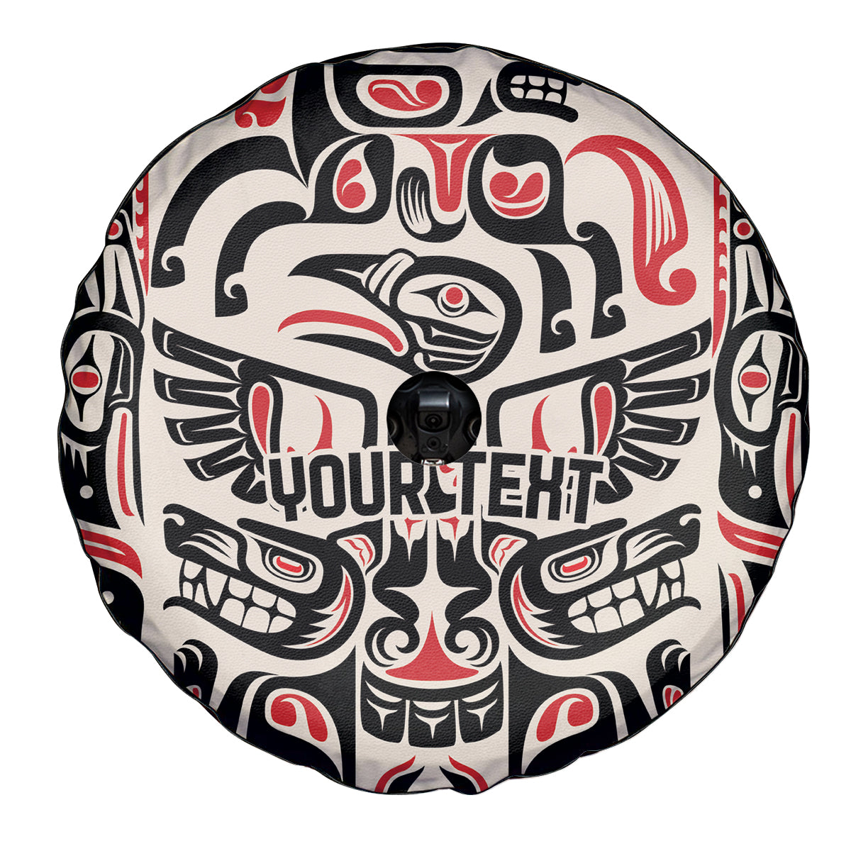 Personalized Canada Indigenous Haida Art Spare Tire Cover - Wonder Print Shop