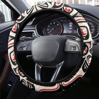 Canada Indigenous Haida Art Steering Wheel Cover - Wonder Print Shop
