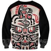 Personalized Canada Indigenous Haida Art Sweatshirt - Wonder Print Shop