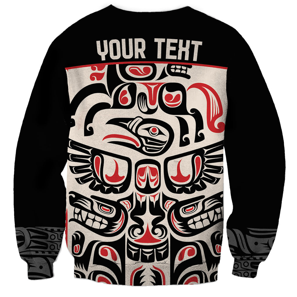 Personalized Canada Indigenous Haida Art Sweatshirt - Wonder Print Shop