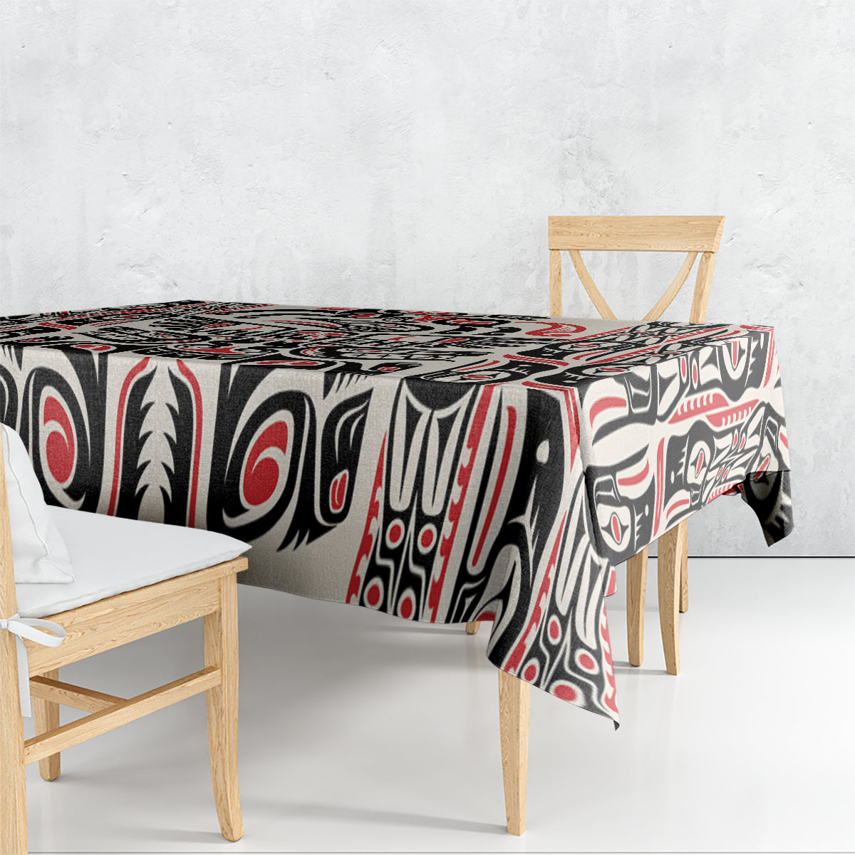 Personalized Canada Indigenous Haida Art Tablecloth - Wonder Print Shop