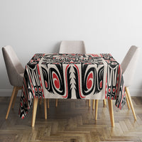 Personalized Canada Indigenous Haida Art Tablecloth - Wonder Print Shop