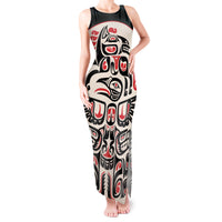 Personalized Canada Indigenous Haida Art Tank Maxi Dress - Wonder Print Shop