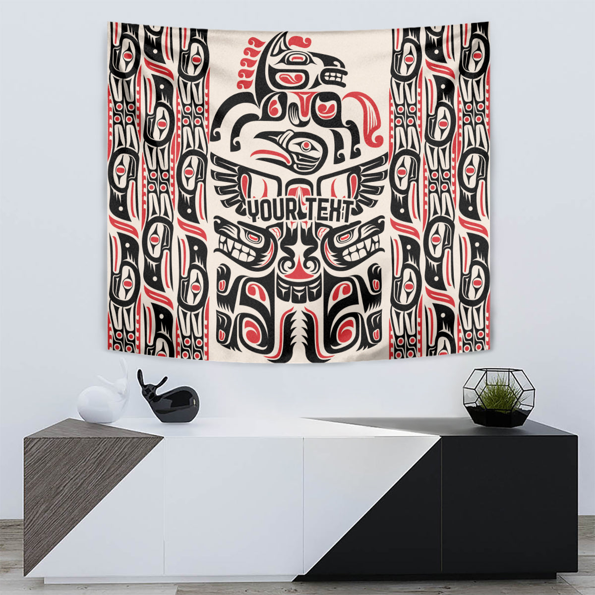 Personalized Canada Indigenous Haida Art Tapestry - Wonder Print Shop