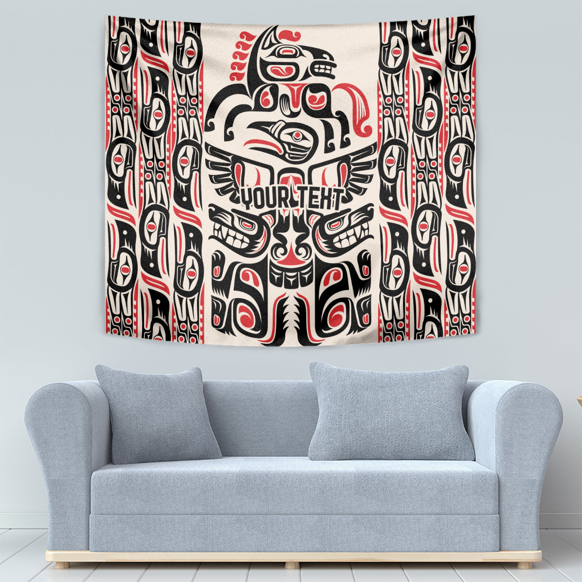 Personalized Canada Indigenous Haida Art Tapestry - Wonder Print Shop