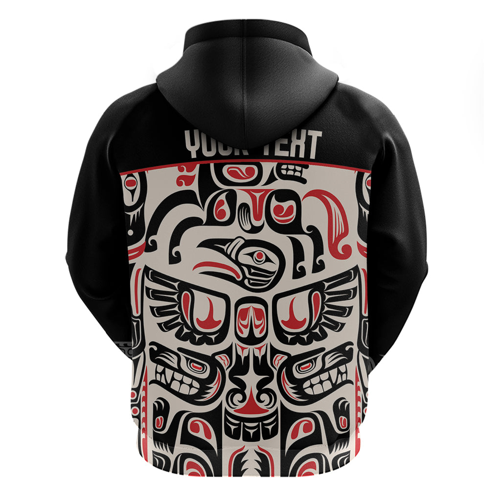 Personalized Canada Indigenous Haida Art Zip Hoodie - Wonder Print Shop
