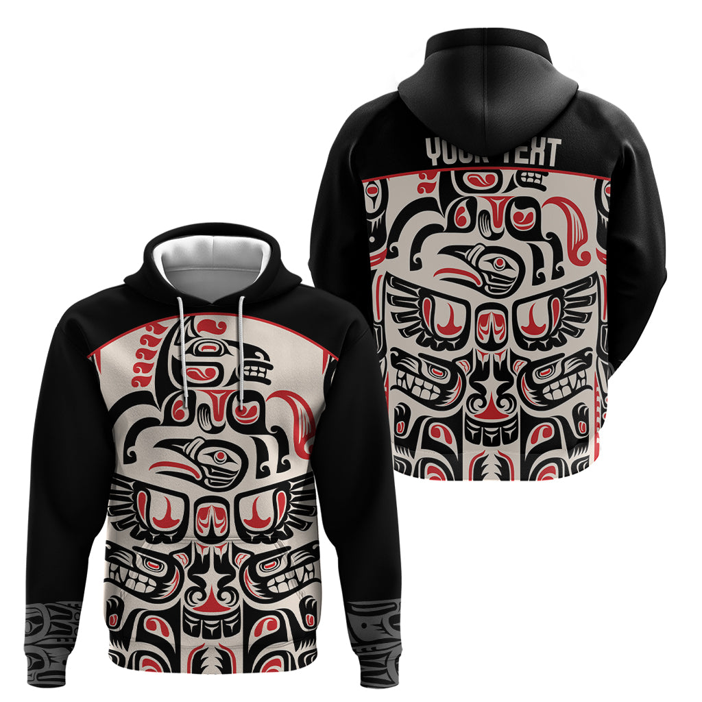 Personalized Canada Indigenous Haida Art Zip Hoodie - Wonder Print Shop
