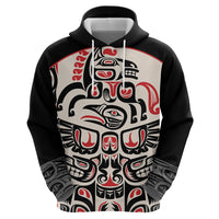 Personalized Canada Indigenous Haida Art Zip Hoodie - Wonder Print Shop