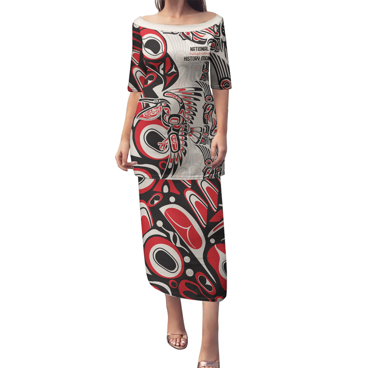 Personalized Canada Indigenous History Month Family Matching Puletasi and Hawaiian Shirt - Wonder Print Shop