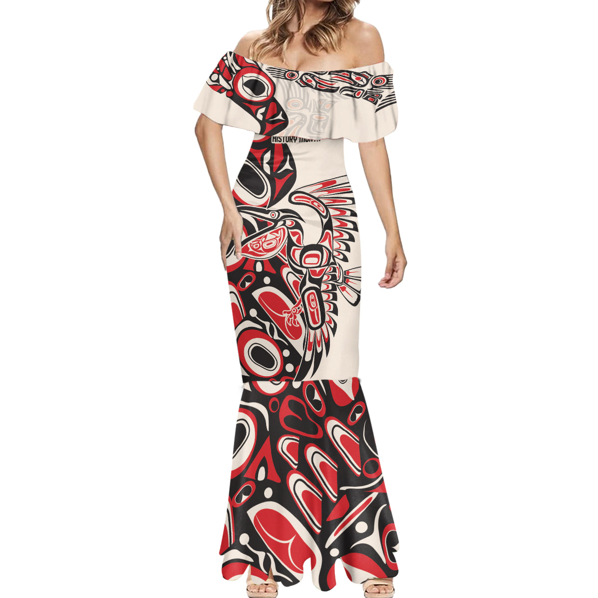 Personalized Canada Indigenous History Month Mermaid Dress - Wonder Print Shop