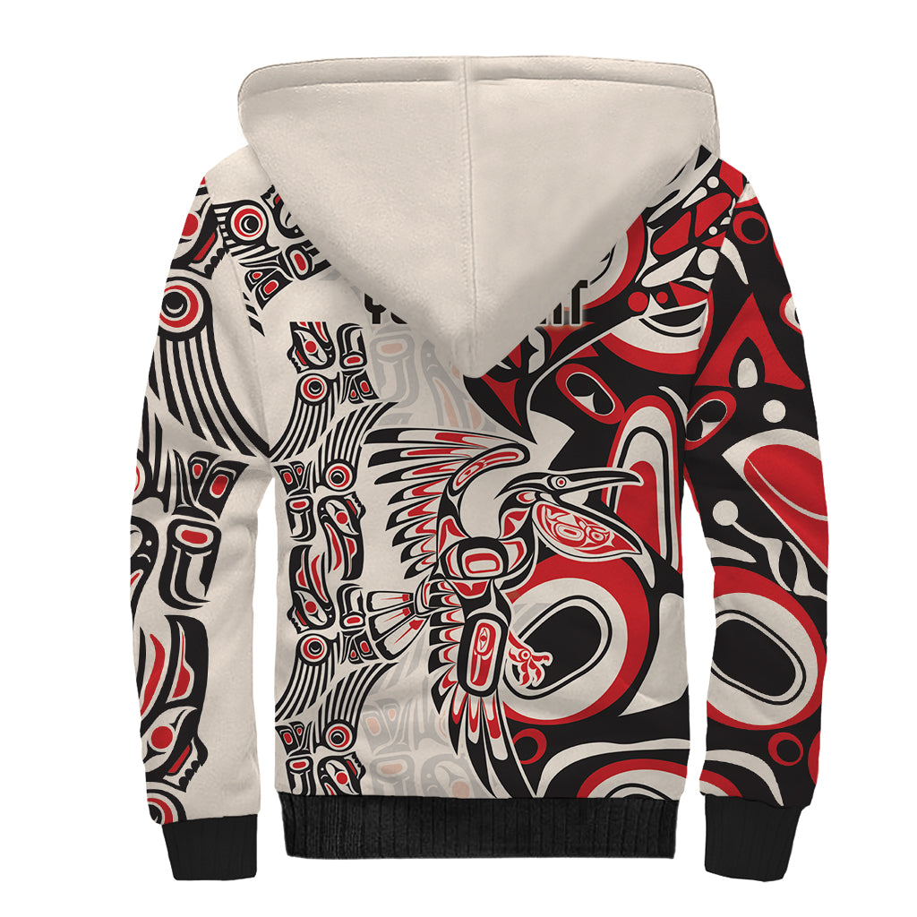 Personalized Canada Indigenous History Month Sherpa Hoodie - Wonder Print Shop