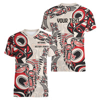 Personalized Canada Indigenous History Month Women V-Neck T-Shirt - Wonder Print Shop