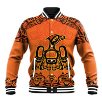 Personalized Every Child Matter Baseball Jacket Canadian Native Indigenous Haida LT9 - Wonder Print Shop