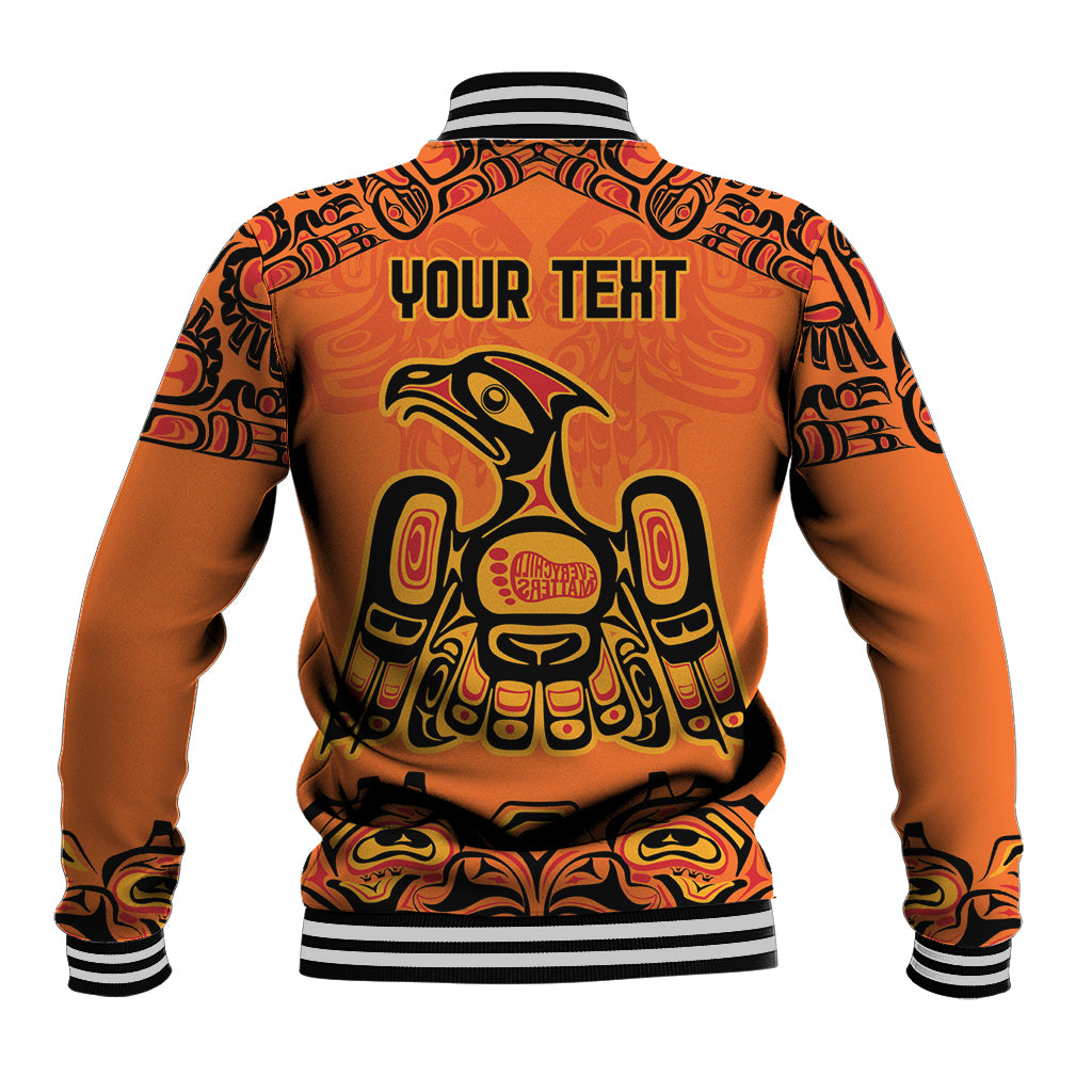 Personalized Every Child Matter Baseball Jacket Canadian Native Indigenous Haida LT9 - Wonder Print Shop