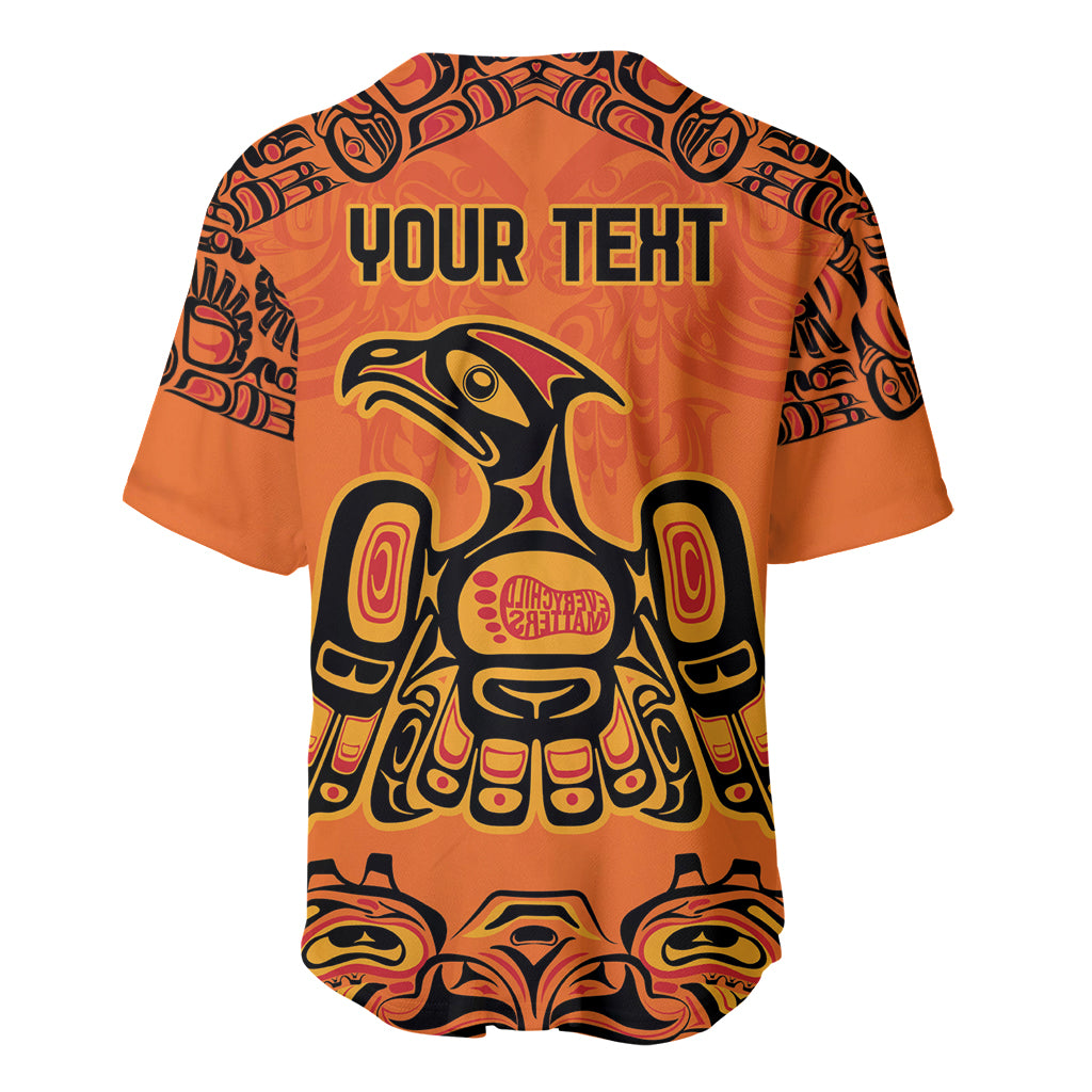 Personalized Every Child Matter Baseball Jersey Canadian Native Indigenous Haida LT9 - Wonder Print Shop