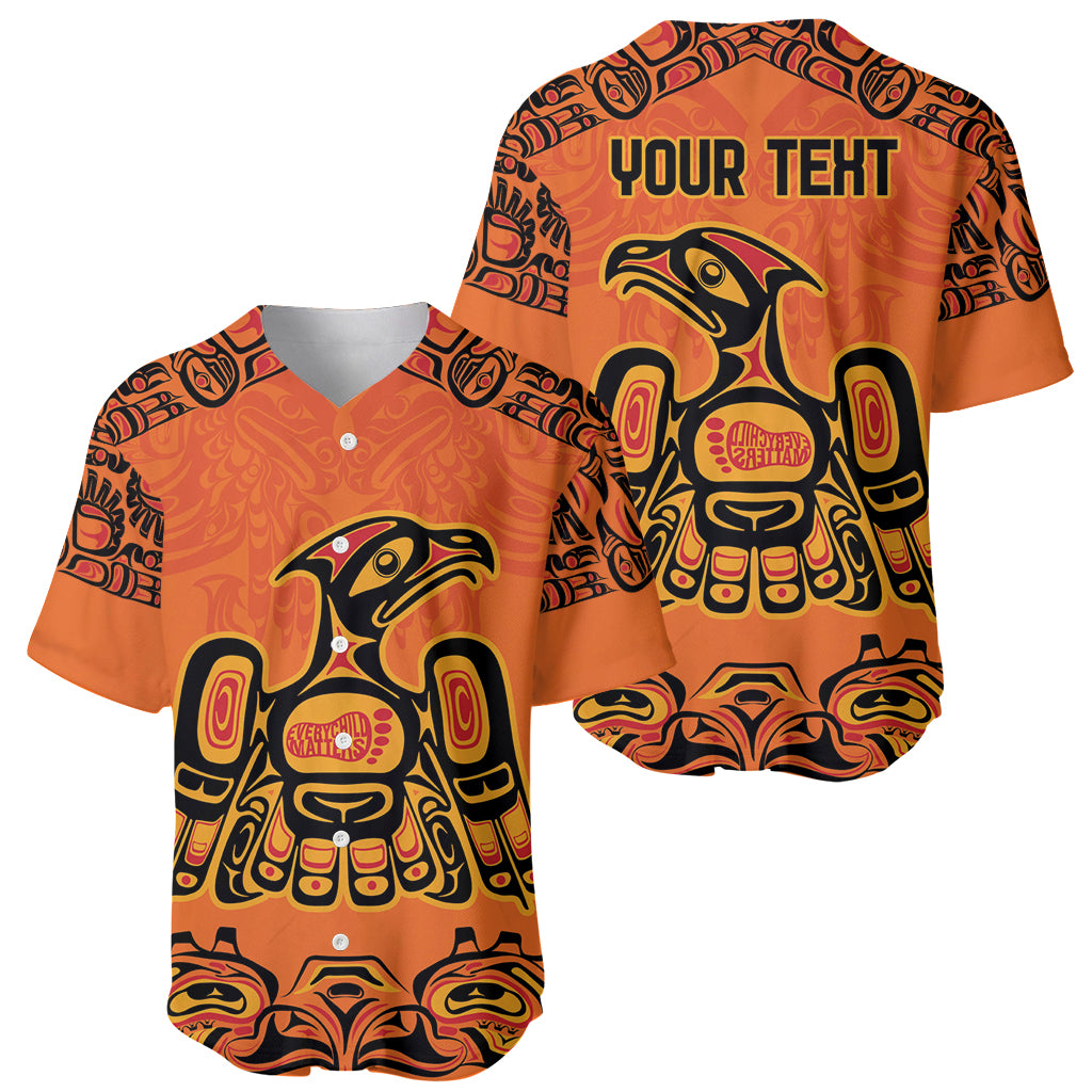 Personalized Every Child Matter Baseball Jersey Canadian Native Indigenous Haida LT9 - Wonder Print Shop