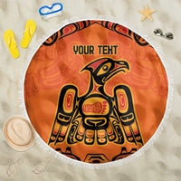 Personalized Every Child Matter Beach Blanket Canadian Native Indigenous Haida LT9 - Wonder Print Shop