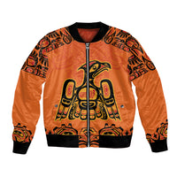Personalized Every Child Matter Bomber Jacket Canadian Native Indigenous Haida LT9 - Wonder Print Shop