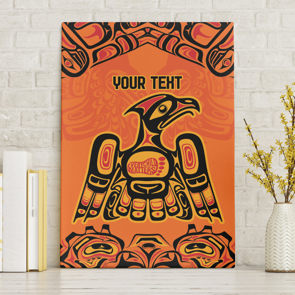 Personalized Every Child Matter Canvas Wall Art Canadian Native Indigenous Haida LT9 - Wonder Print Shop