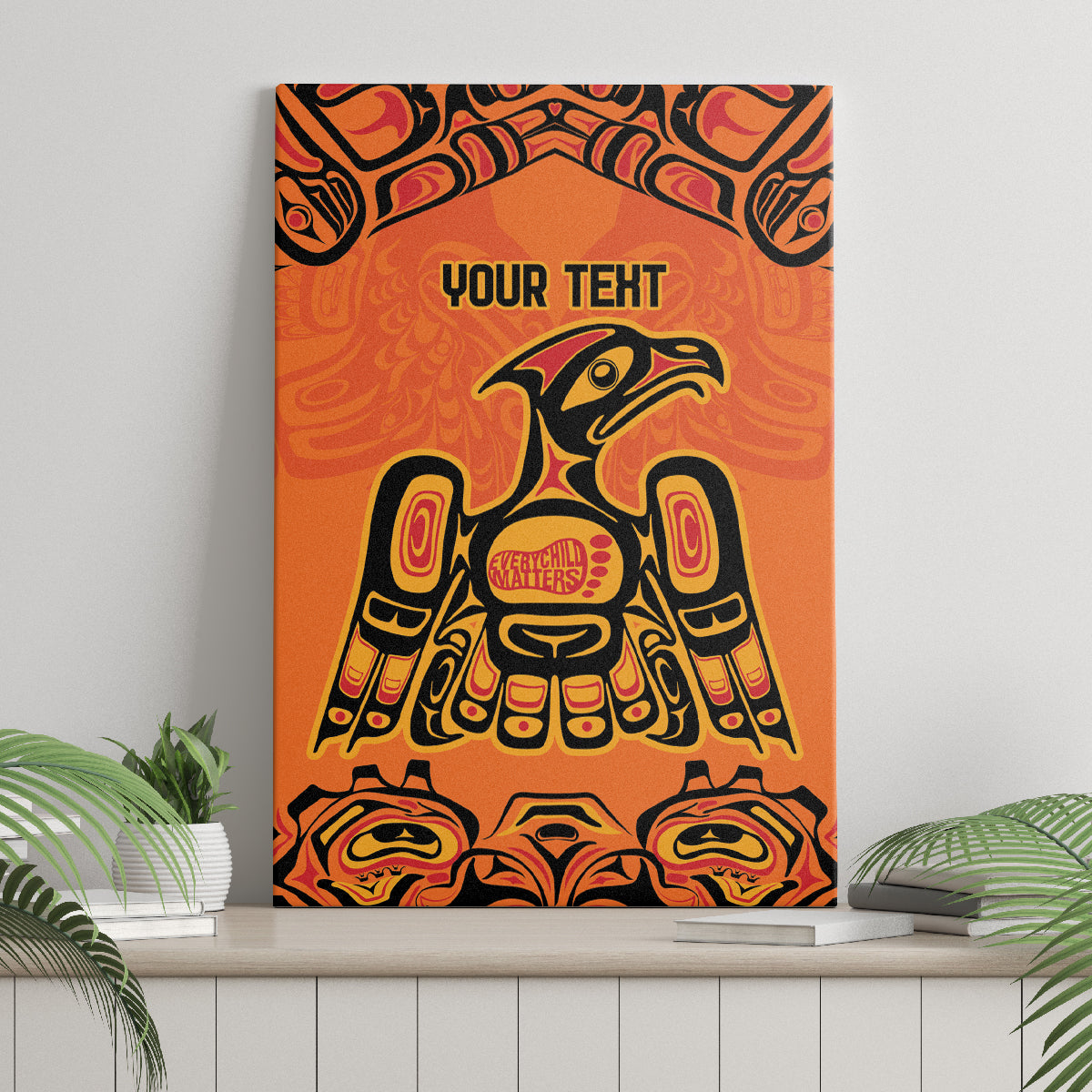 Personalized Every Child Matter Canvas Wall Art Canadian Native Indigenous Haida LT9 - Wonder Print Shop