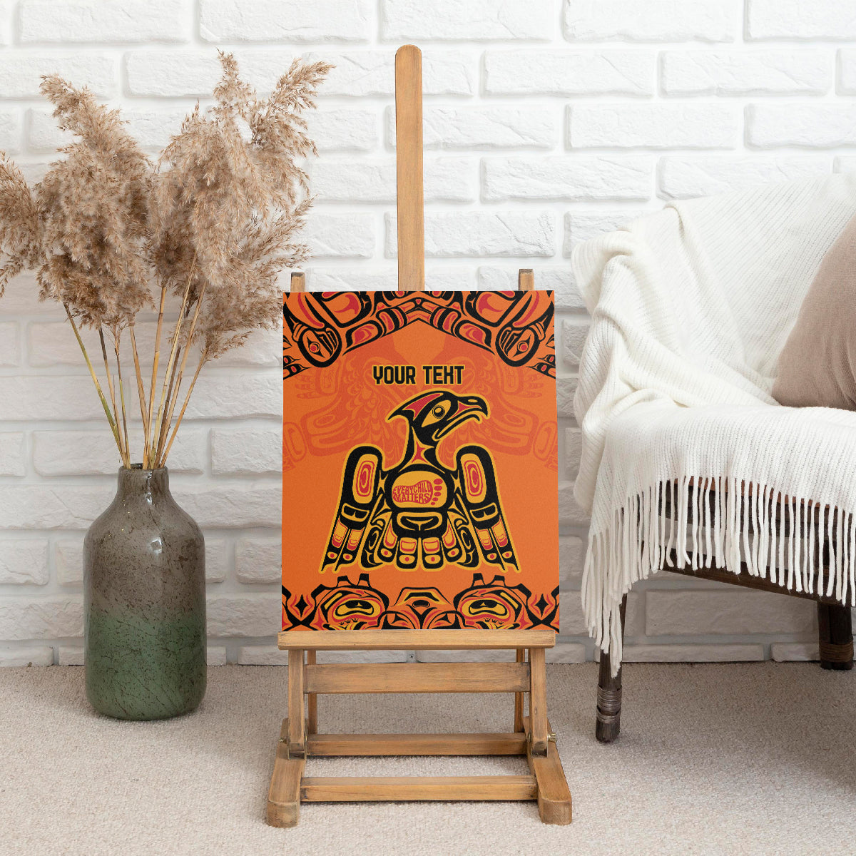 Personalized Every Child Matter Canvas Wall Art Canadian Native Indigenous Haida LT9 - Wonder Print Shop