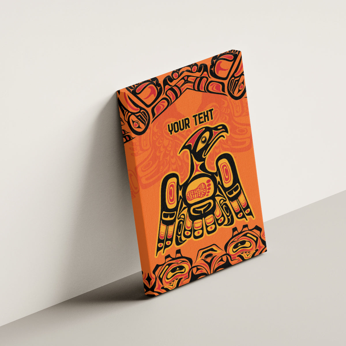 Personalized Every Child Matter Canvas Wall Art Canadian Native Indigenous Haida LT9 - Wonder Print Shop