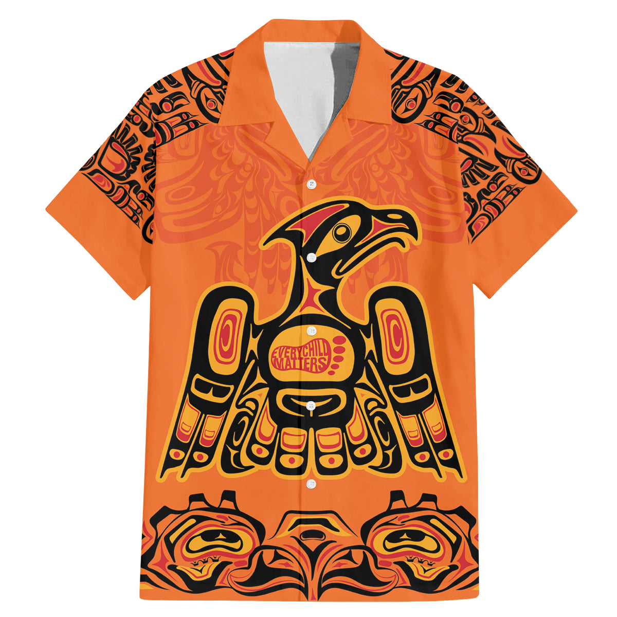 Personalized Every Child Matter Family Matching Mermaid Dress and Hawaiian Shirt Canadian Native Indigenous Haida LT9 - Wonder Print Shop