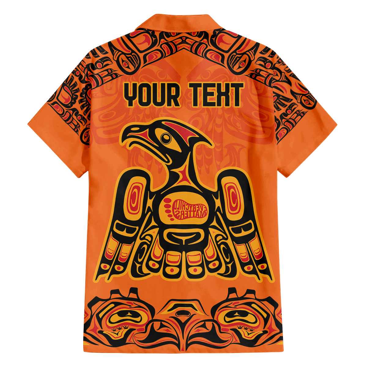 Personalized Every Child Matter Family Matching Off Shoulder Maxi Dress and Hawaiian Shirt Canadian Native Indigenous Haida LT9 - Wonder Print Shop