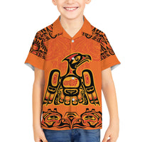 Personalized Every Child Matter Family Matching Summer Maxi Dress and Hawaiian Shirt Canadian Native Indigenous Haida - Wonder Print Shop