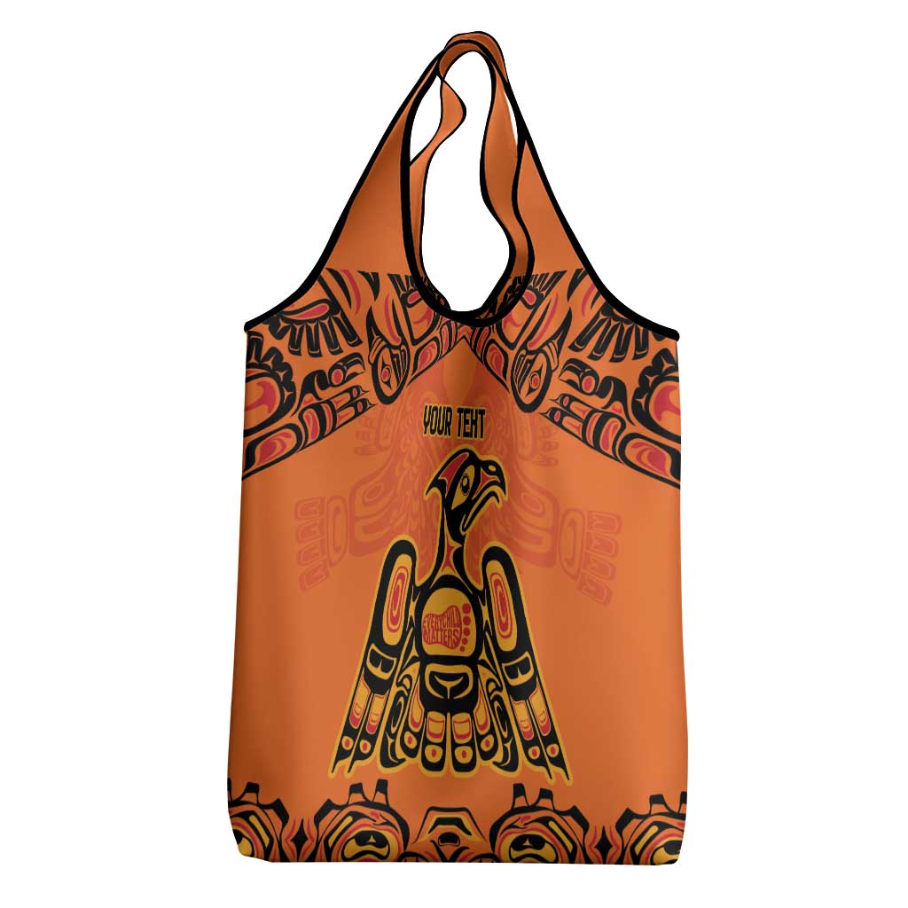 Personalized Every Child Matter Grocery Bag Canadian Native Indigenous Haida