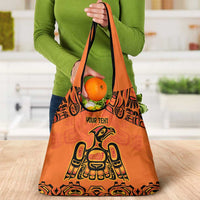 Personalized Every Child Matter Grocery Bag Canadian Native Indigenous Haida