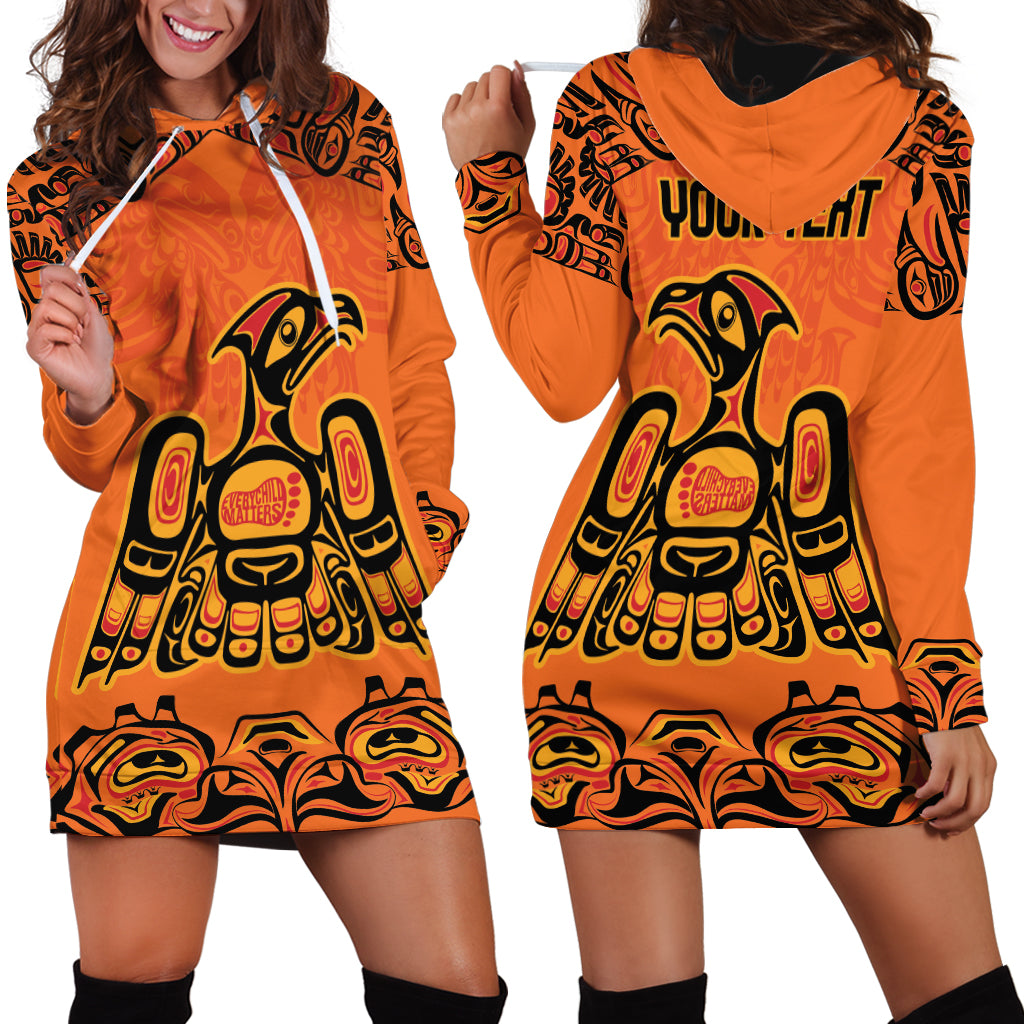 Personalized Every Child Matter Hoodie Dress Canadian Native Indigenous Haida - Wonder Print Shop