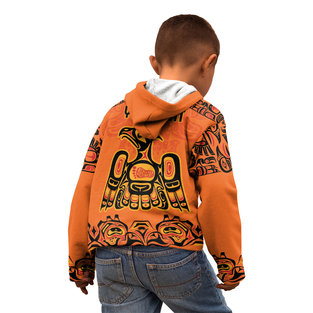 Personalized Every Child Matter Kid Hoodie Canadian Native Indigenous Haida - Wonder Print Shop