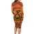 Personalized Every Child Matter Long Sleeve Bodycon Dress Canadian Native Indigenous Haida LT9