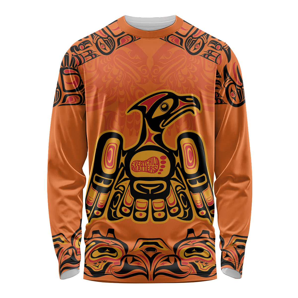 Personalized Every Child Matter Long Sleeve Shirt Canadian Native Indigenous Haida - Wonder Print Shop