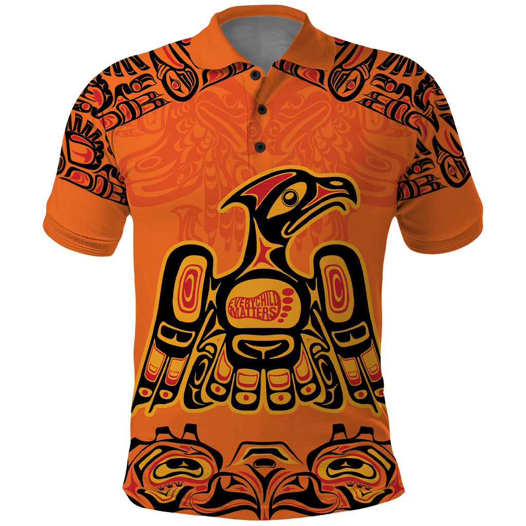 Personalized Every Child Matter Polo Shirt Canadian Native Indigenous Haida - Wonder Print Shop