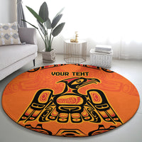 Personalized Every Child Matter Round Carpet Canadian Native Indigenous Haida