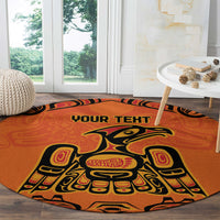 Personalized Every Child Matter Round Carpet Canadian Native Indigenous Haida