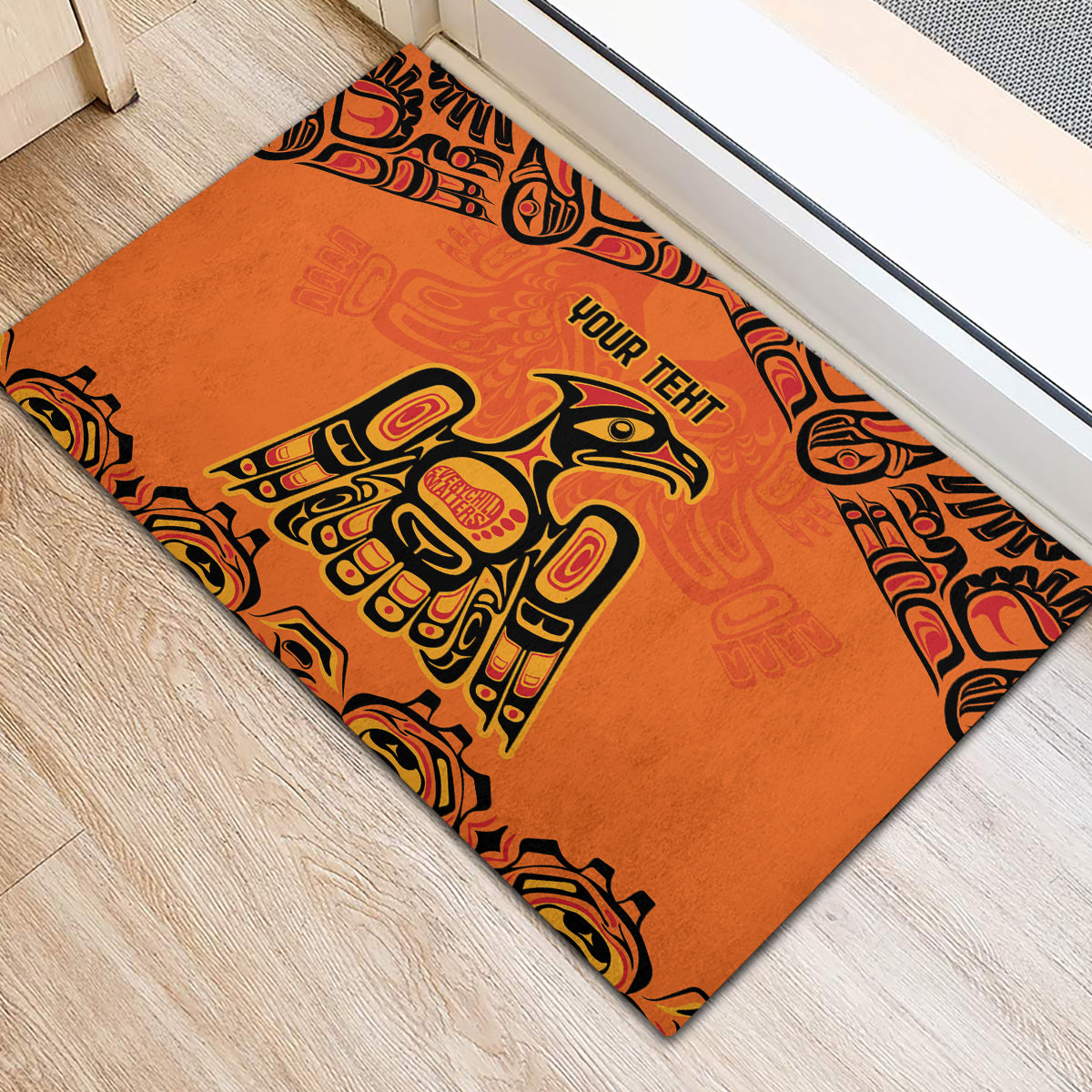 Personalized Every Child Matter Rubber Doormat Canadian Native Indigenous Haida - Wonder Print Shop