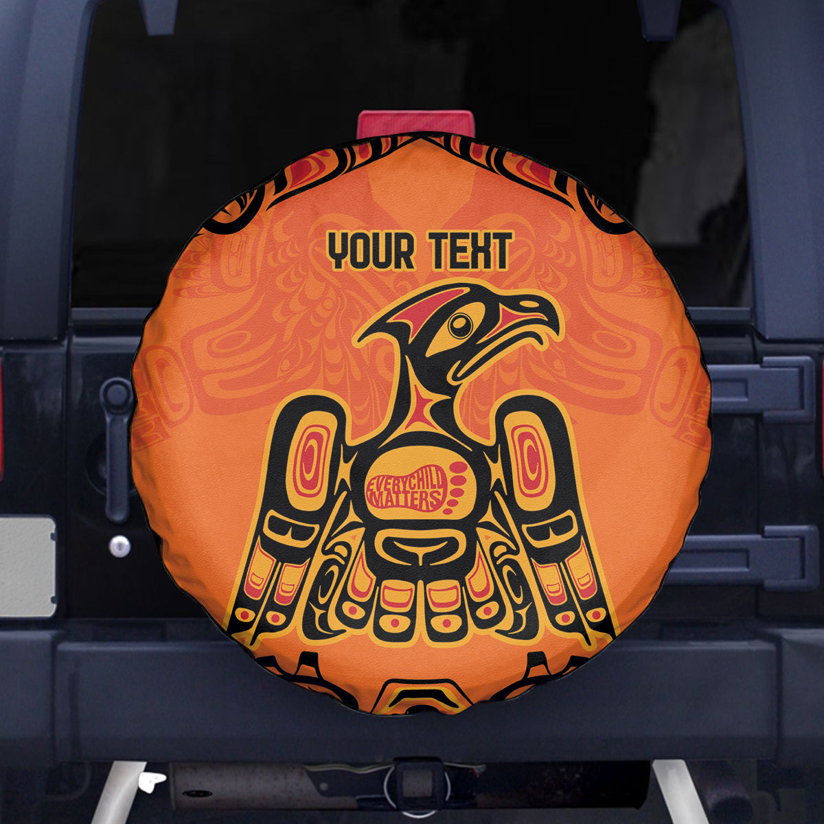 Personalized Every Child Matter Spare Tire Cover Canadian Native Indigenous Haida - Wonder Print Shop