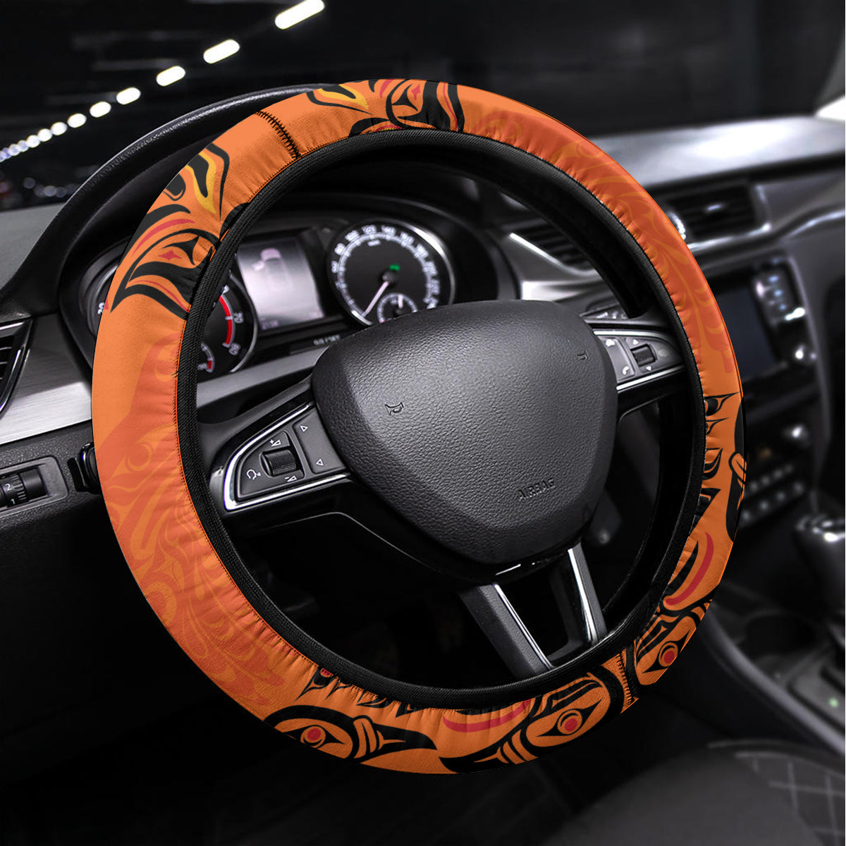 Every Child Matter Steering Wheel Cover Canadian Native Indigenous Haida - Wonder Print Shop