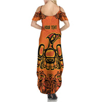 Personalized Every Child Matter Summer Maxi Dress Canadian Native Indigenous Haida - Wonder Print Shop