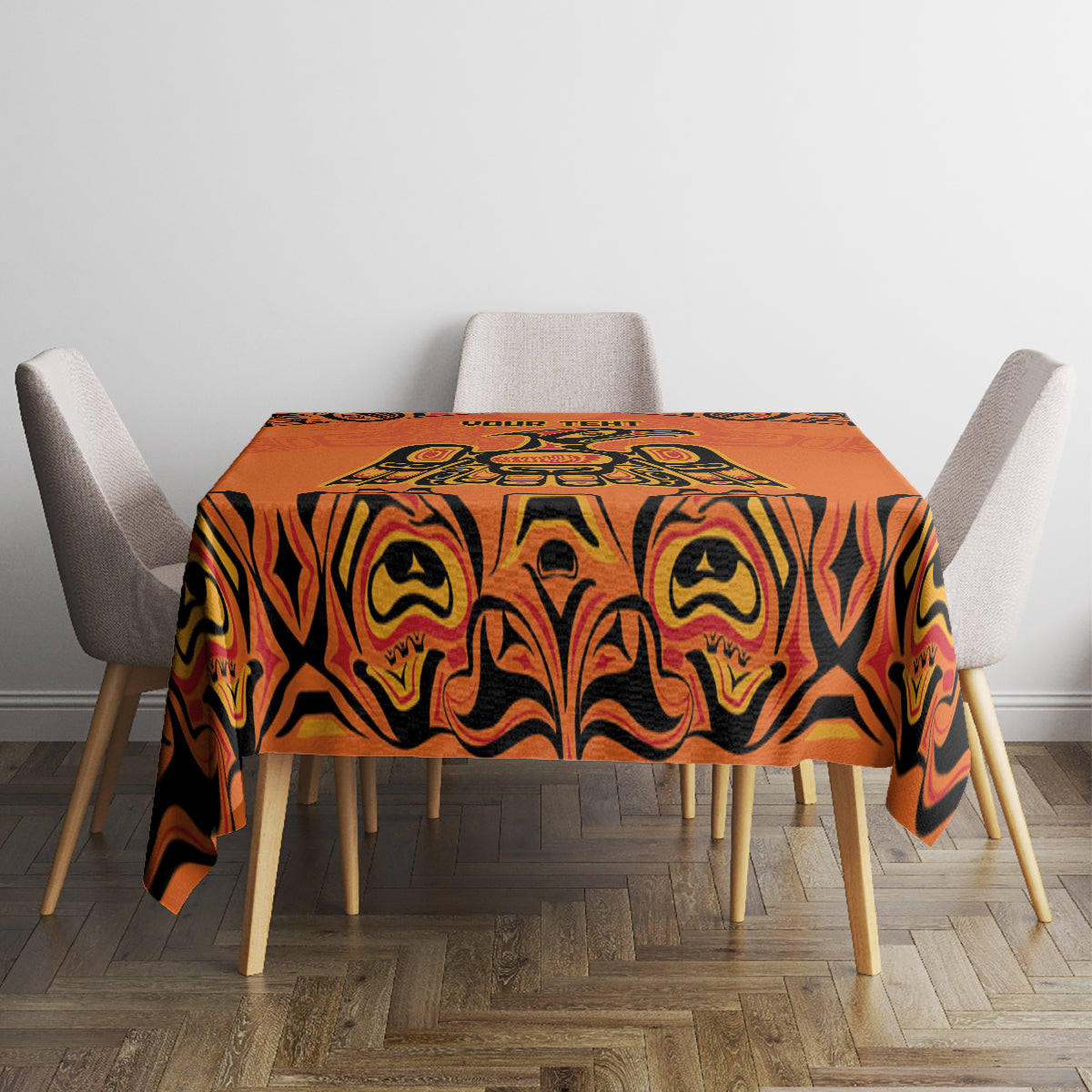 Personalized Every Child Matter Tablecloth Canadian Native Indigenous Haida - Wonder Print Shop